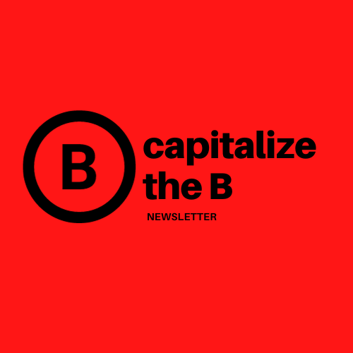 Capitalize the B.